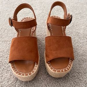 Target Wedge Sandals - Brown - size 6